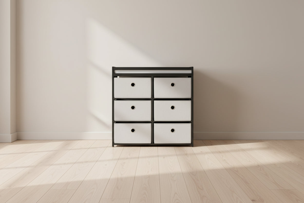 Delta Children Hayes Changing Table with Fabric Bin Dresser