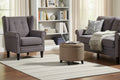 HomeStock Comfort Round Storage Ottoman